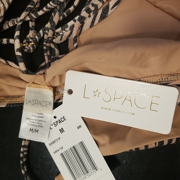 💕L*SPACE💕 Animal Instinct Bikini Set M NWT - Picture 9 of 10